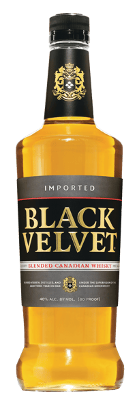 Whisky canadian de catifea neagră 40% 1 L