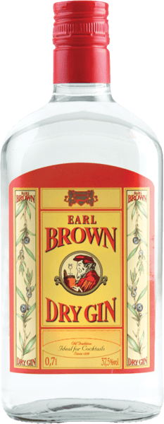 Earl Brown Dry Gin 375% 07 l