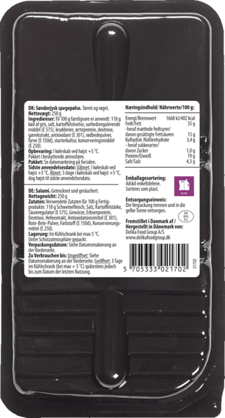 SDJ spegepølse Gud smag 250 g