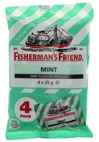 Fisherman's Friend Mint Green Stripe 4-pak 100 g