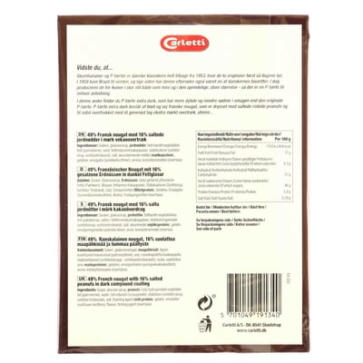 Carletti P-Tærter Dark 500 G