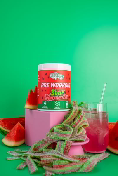 Sprø pre -trening sur vannmelon 350 g