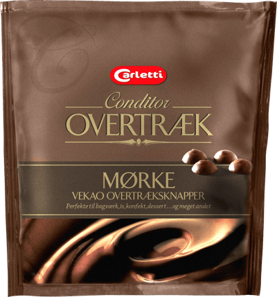 Carletti overtræksknapper mørk 200 g