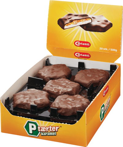 Carletti P-tærter Karamel 500g