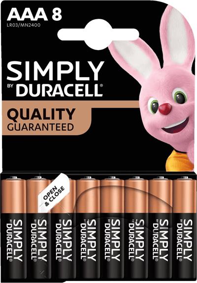 Duracell Simply AAA 8 stk
