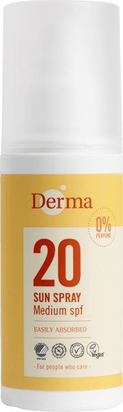 Derma Sun Solspray mellem SPF20 Rund 150 ml