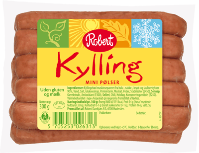Robert Kyllingepølser mini 10 stk 300 g