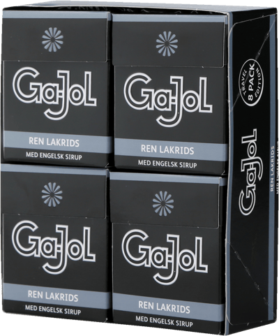 Ga-jol sorter ren lakrids 8x23 g