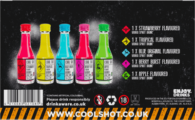 Cool Shot Mixed 5-pack 15% 5 x 20 ml