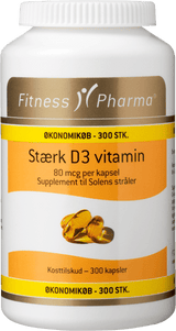 Fitness Pharma Stærk D3 Vitamin 300 stk