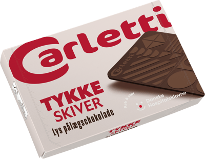 Carletti Pålægschokolade Lys 105g