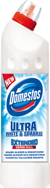 Domestos 750ml Ultra White&Sparkle Toiletrengøring
