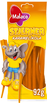 Malaco Karamelstjerner 92 G