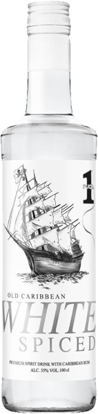 No1 Caribe blanco especiado con ron 35% 1 L
