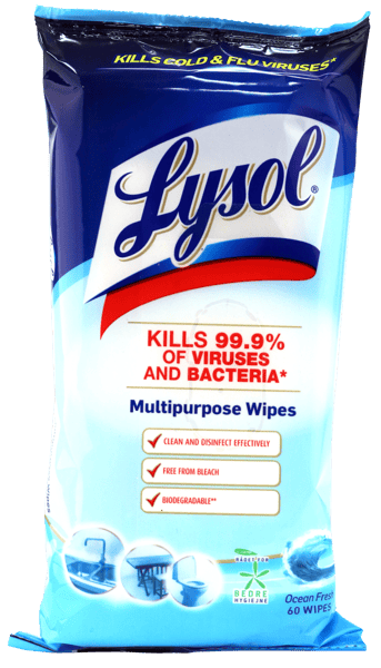 Lysol Wipes Ocean Fresh 60 stk