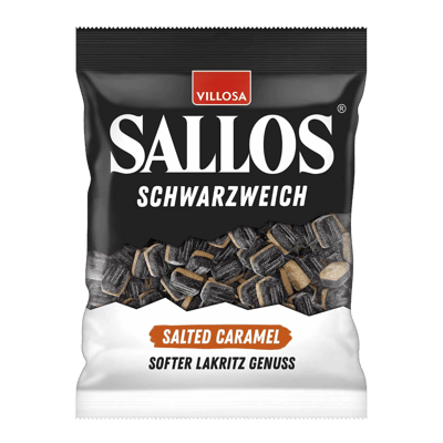Sallos Schwarzweich salato Caramello 200g