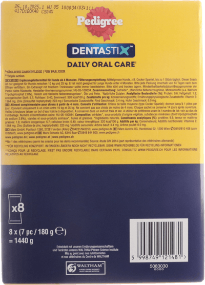 Pedigree Dentastix Til Mellem Hunde 56 Stk