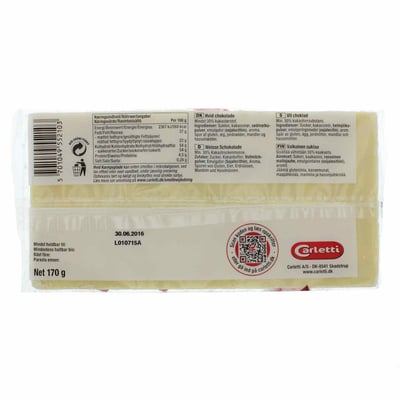Carletti Kæmpeplade Hvid 170 g