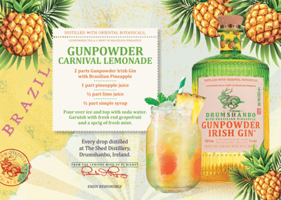 Drumshanbo Gunpowder Pineapple 43% 1l