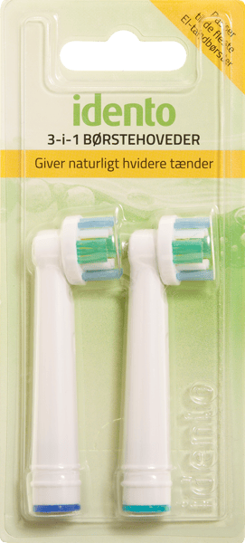 Idento 3-i-1 Børstehoveder 2 stk