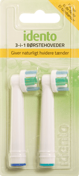 Idento 3-i-1 Børstehoveder 2 stk