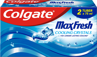 Colgate Max Cristalli di raffreddamento fresco Tandpasta 2x75 ml
