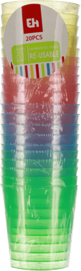 Farvede Shots Glas 30ml 20 stk