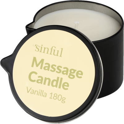 Sinful Vanilje Massagelys 180 g