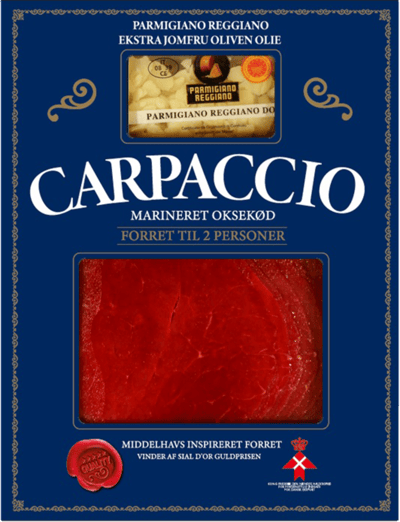 Carpaccio Parmigano og Olie 115g