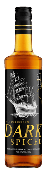 No1 Old Caribbean oscuro con ron 35% 1 L