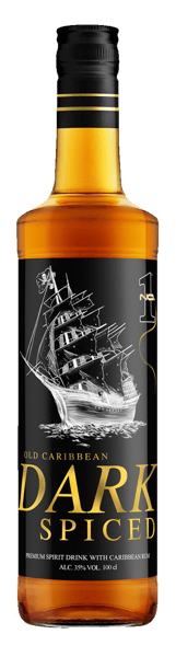 NO1 alter karibisch dunkelgewürz mit Rum 35% 1 l