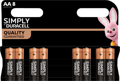 Duracell Simply AA 8 stk