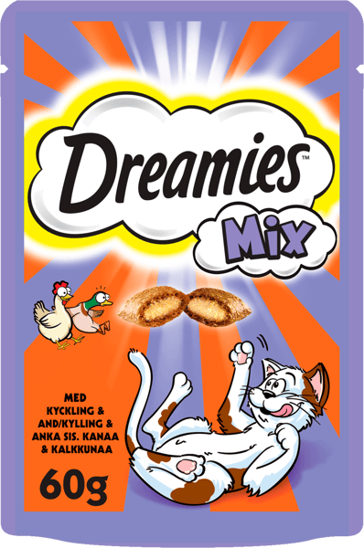 Dreamies Mix Kylling & And 60 g