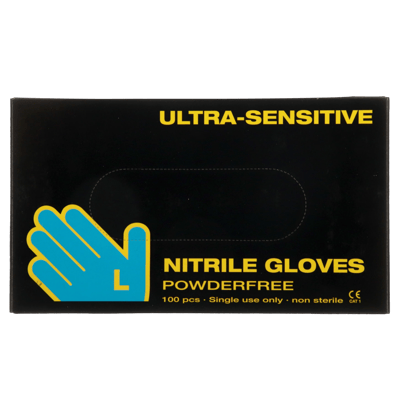 Engangshandske Ultra Sensitive Sort L