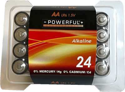Bateria AA alcalină 24-PK