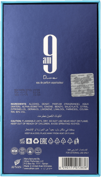 Afnan 9 am dyk edp 100 ml