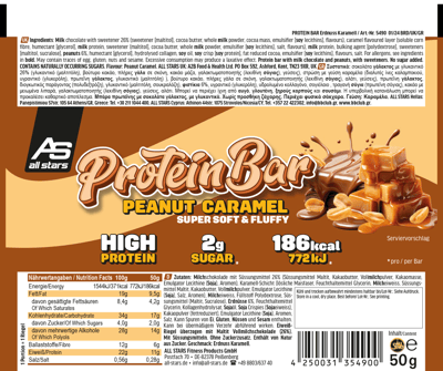 Alla stjärnor Soft Protein Bar Peanut Karamel 50g
