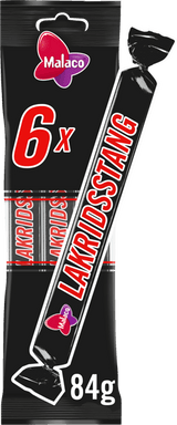 Malaco Lakridskaramelstang 6-pak 84 g