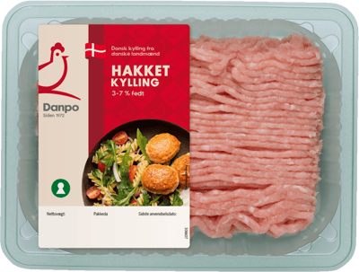 Danpo hakket landkylllingingekød 3-7% 450g