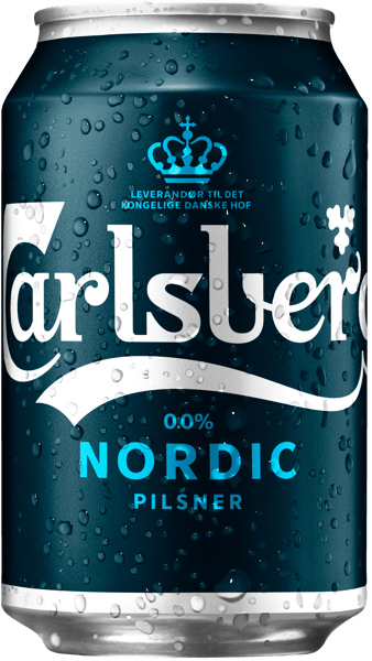 Carlsberg Nordic Pilsner - 00% Alkoholfri øl 24x33cl dåse