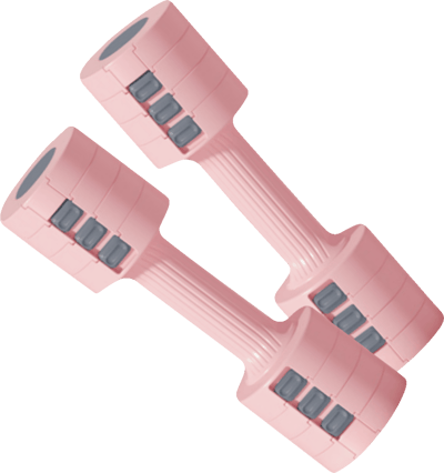 Håndvætsæt 5 kg Justerbart Pink