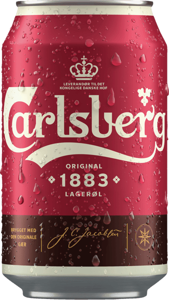 Carlsberg 1883 Lager - 46% øl 24x33cl dåse