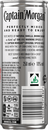 Capitán Morgan y Cola 10% 025 L + Pant