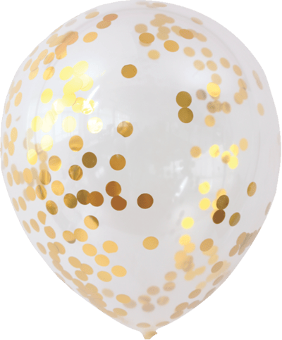 Ballon 5stk Konfetti Champagner