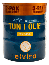 Elvira tun i olie 145g 3-pak
