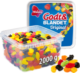 Malaco Godt og blandet 20 kg bøtte