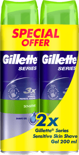 Gillette Series Gel Sensibile Dobbeltpakke