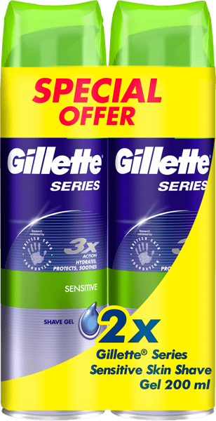 Gillette Series Gel Sensitive Dobbeltpake