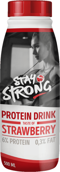 Proteindrik Jordbær förblir stark 6x500 ml