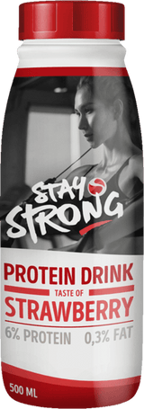 Proteindrik Jordbær förblir stark 6x500 ml